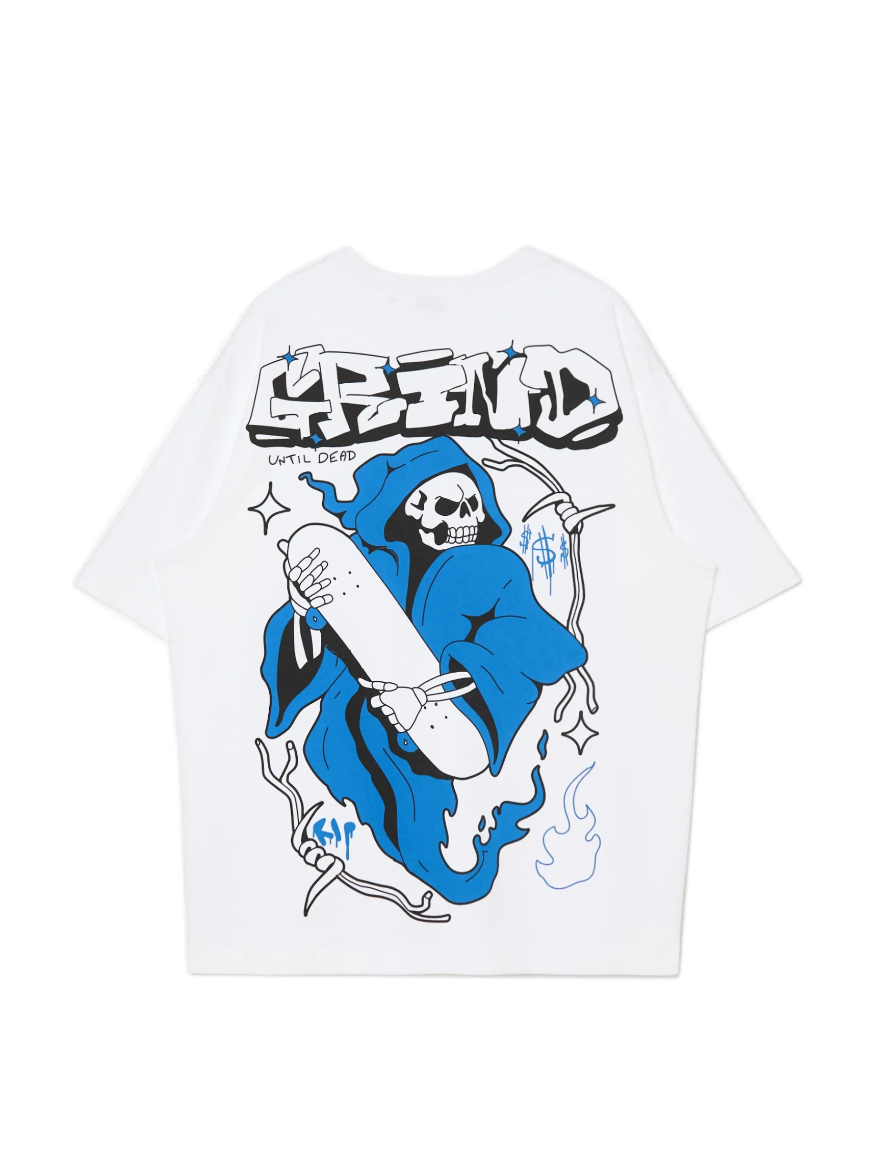New Cropp T-shirt z nadrukami biały