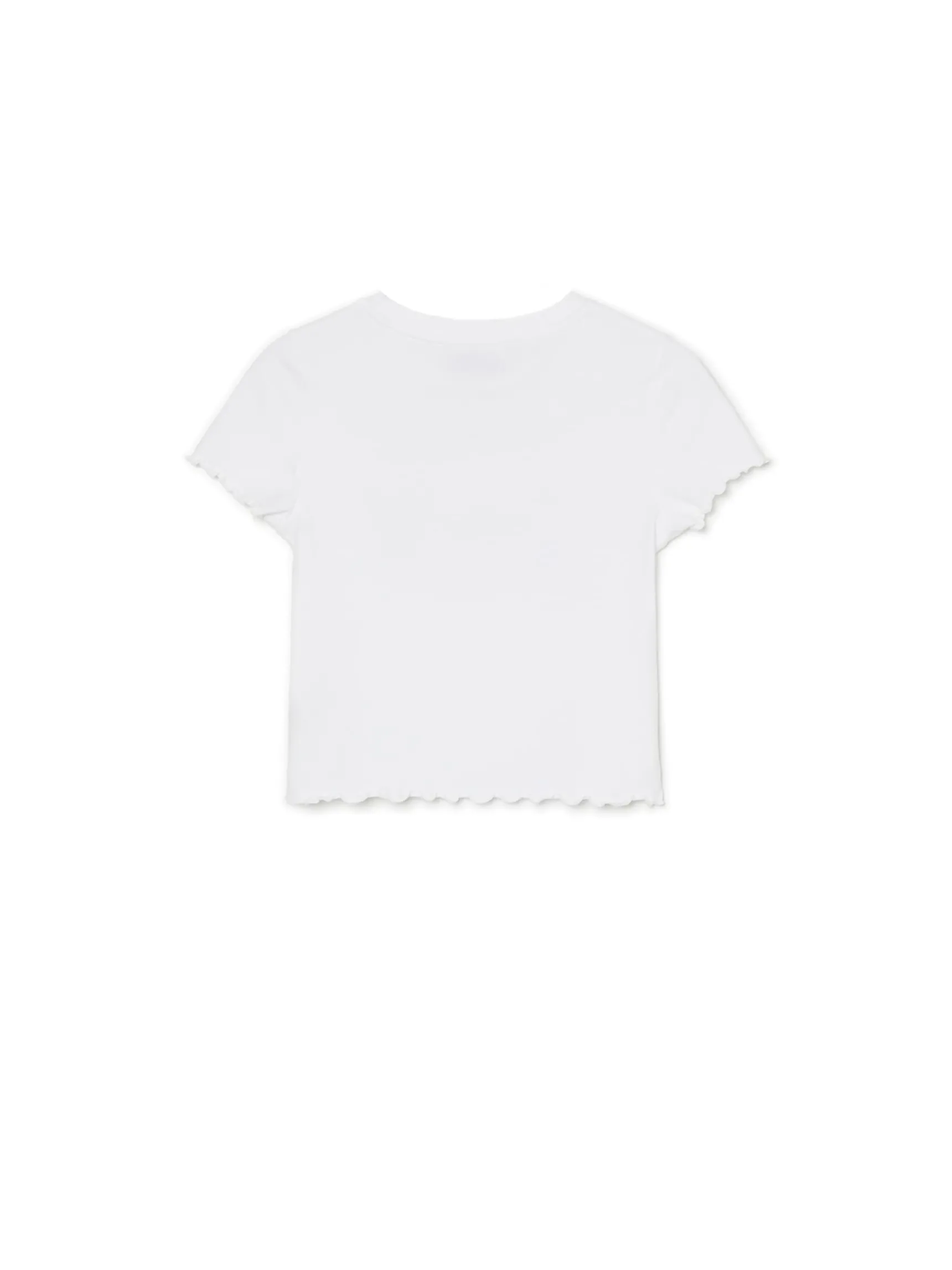 Discount Cropp t-shirt z nadrukiem Hello Kitty biały