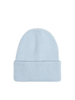 Sale Cropp Błękitna czapka beanie z dodatkiem wiskozy błękitny