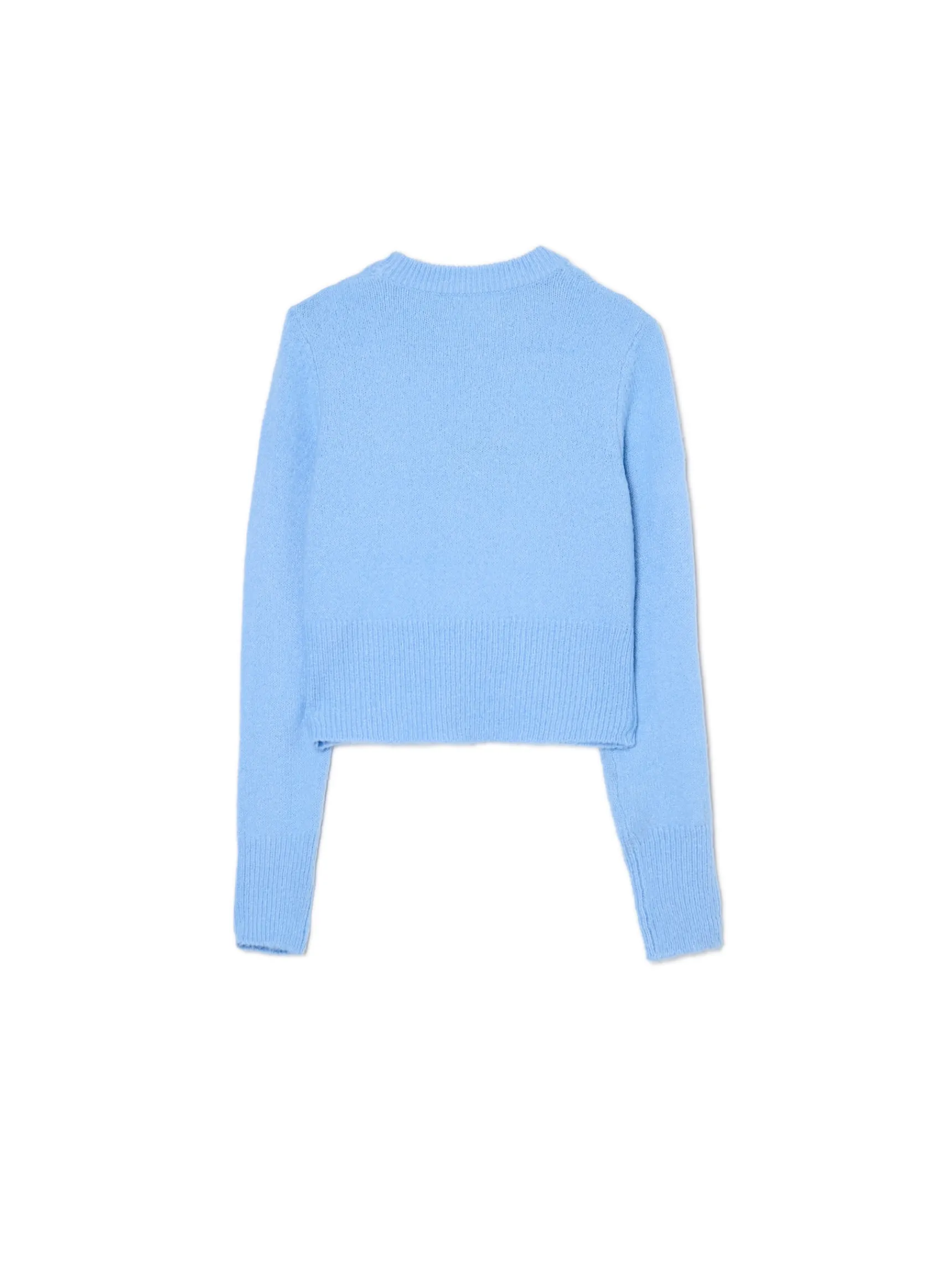 Discount Cropp sweter z dalmatyńczykiem błękitny