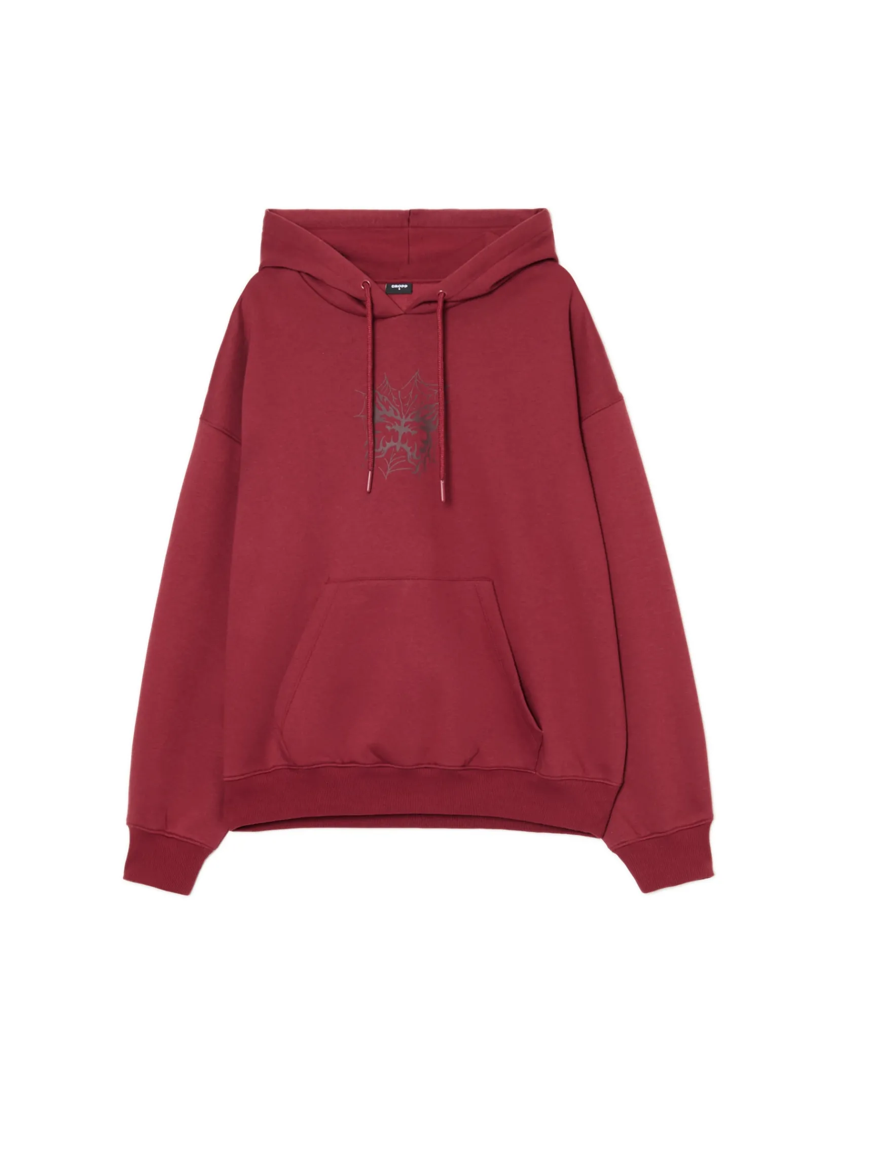 New Cropp Bluza hoodie z motywem motyla kasztanowy