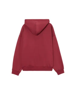 New Cropp Bluza hoodie z motywem motyla kasztanowy