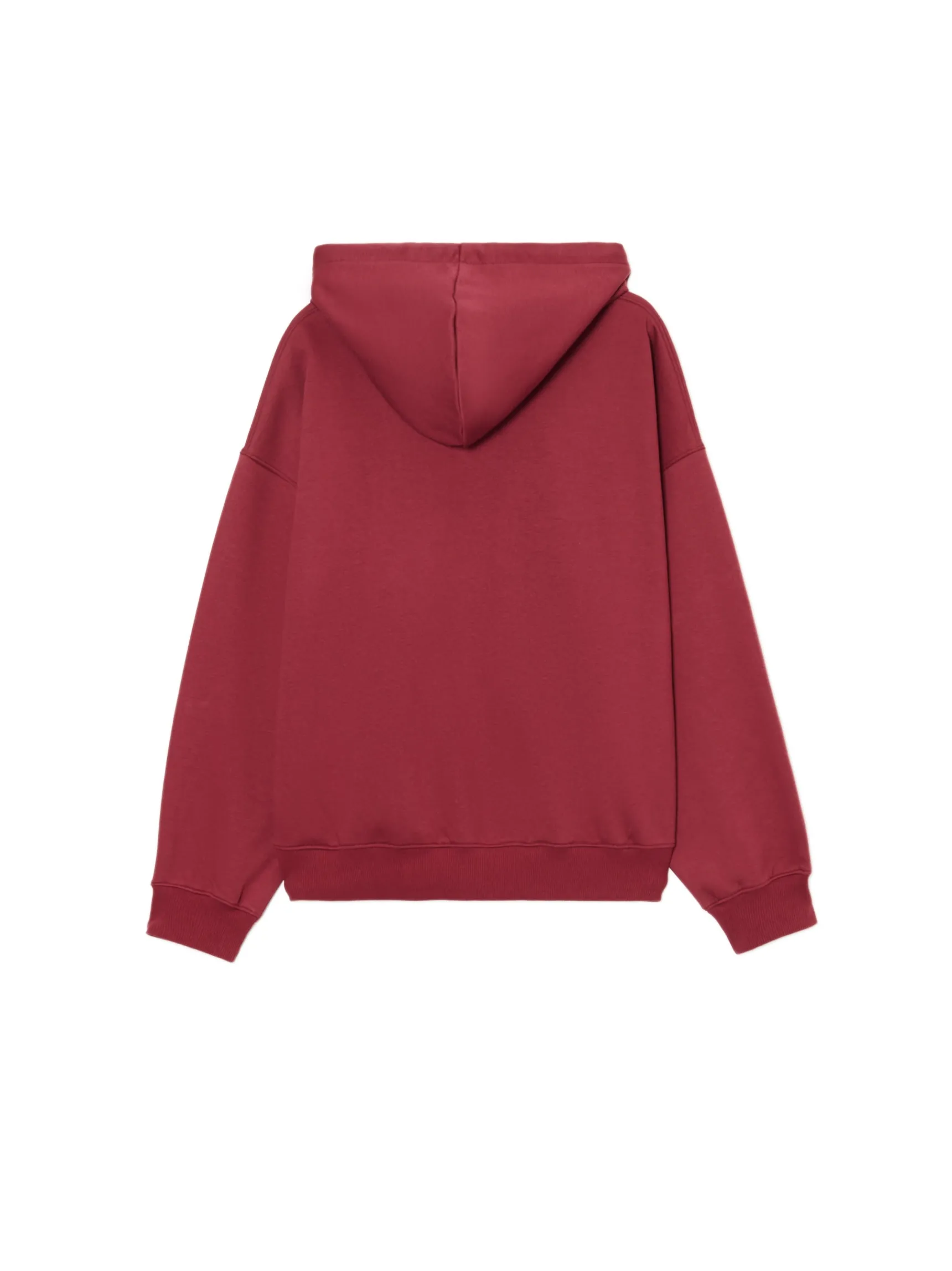 New Cropp Bluza hoodie z motywem motyla kasztanowy