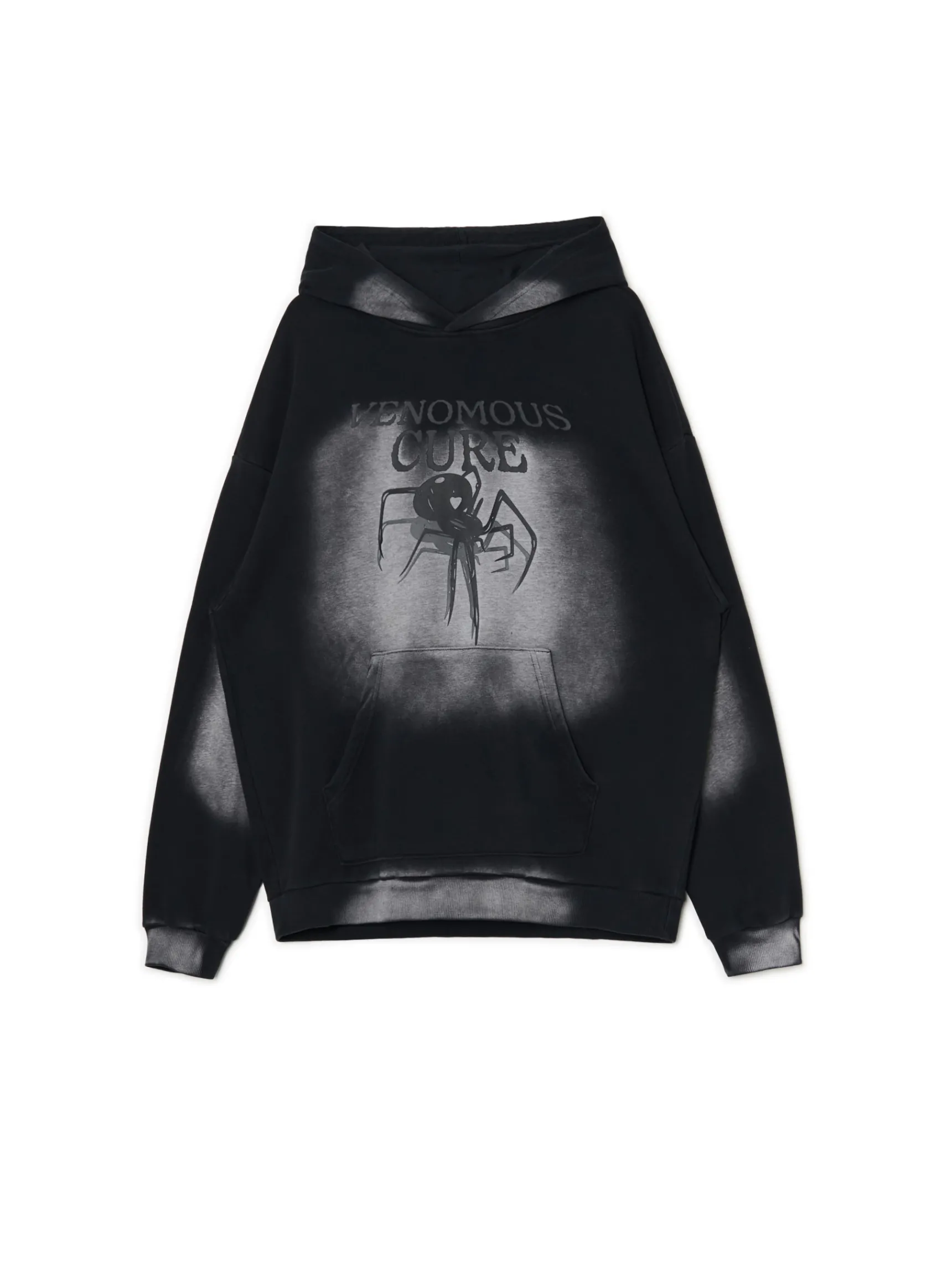 Sale Cropp Bluza hoodie z motywem pająka brązowy