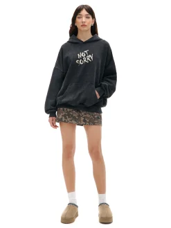 Hot Cropp Bluza hoodie z motywem skrzydeł UNISEX szary