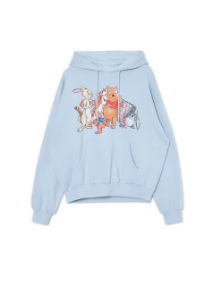 Fashion Cropp Bluza Kubuś Puchatek i Przyjaciele niebieski