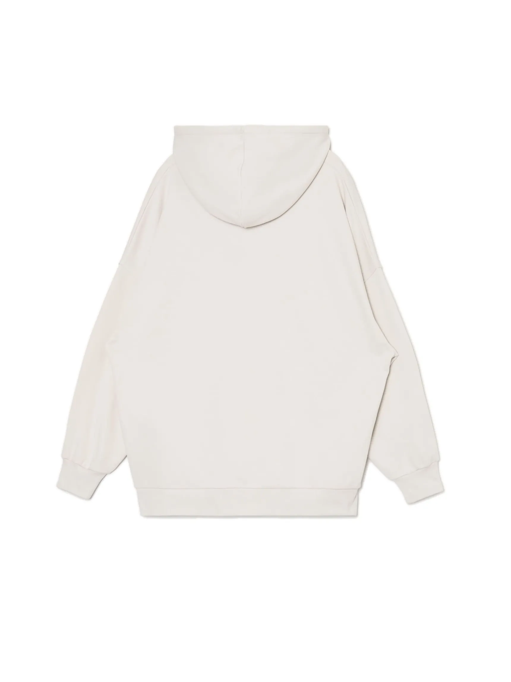 Discount Cropp Bluza oversize z kapturem i nadrukiem jasnyszary