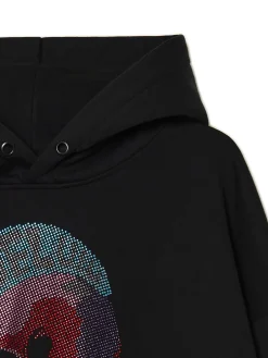 Clearance Cropp Bluza z aplikacją punkowej czaszki czarny