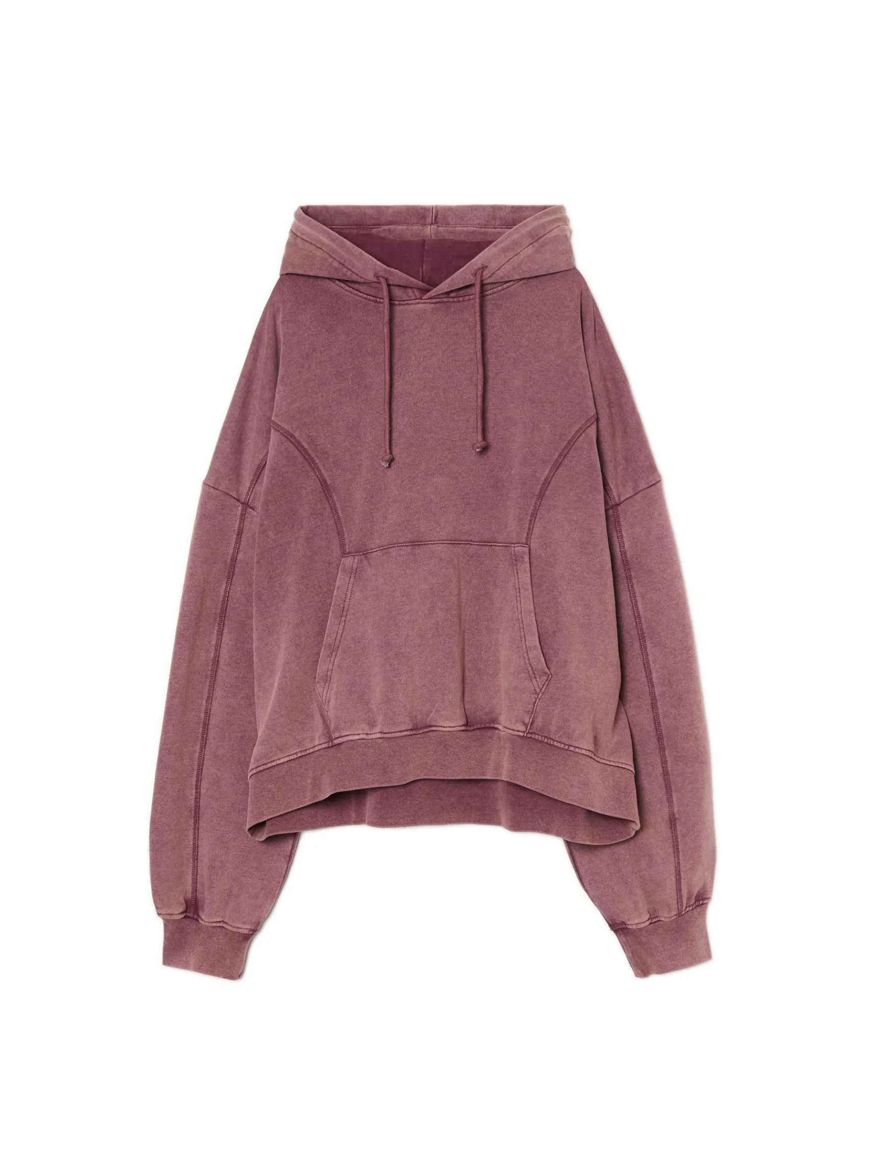 Clearance Cropp Bluza z kapturem i aplikacją UNISEX różowy