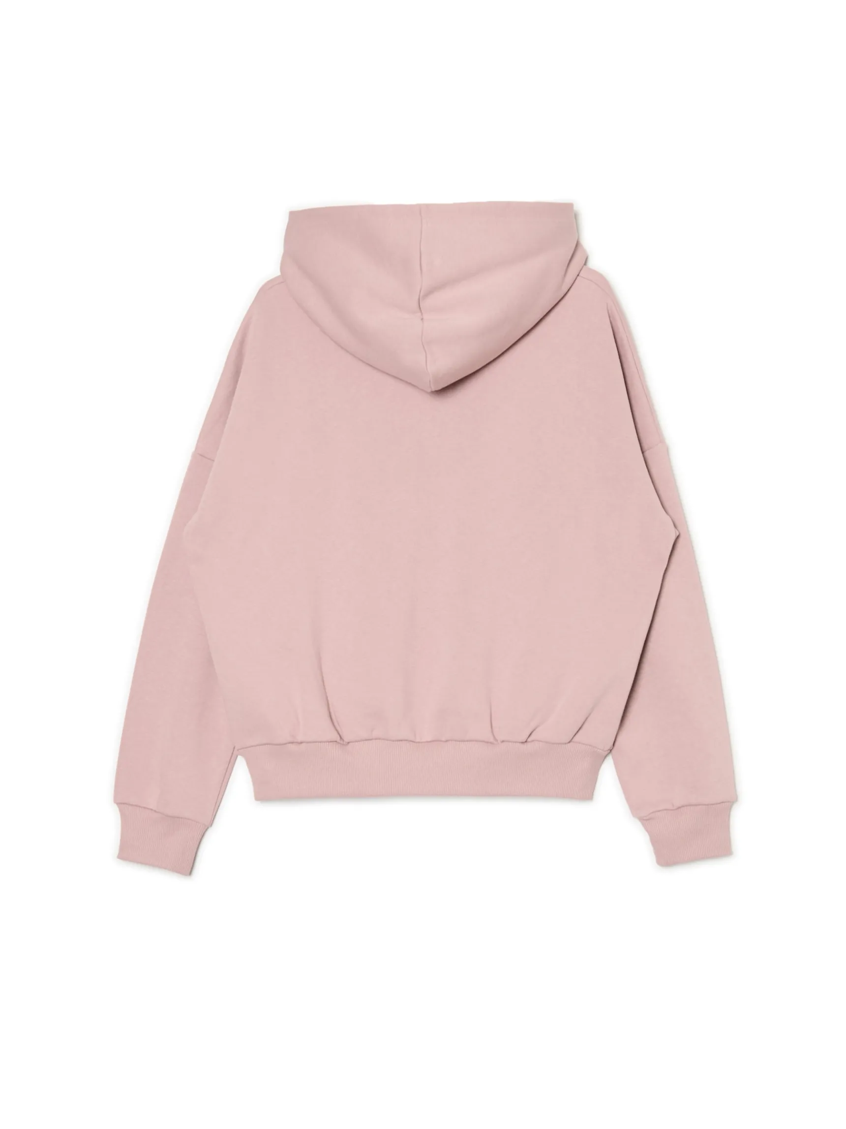 Fashion Cropp Bluza z kapturem i nadrukiem różowy