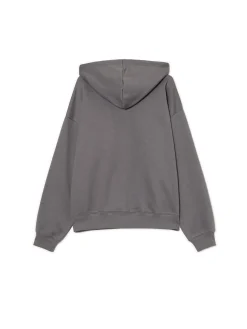 Discount Cropp Bluza z kapturem i nadrukiem graffiti szary