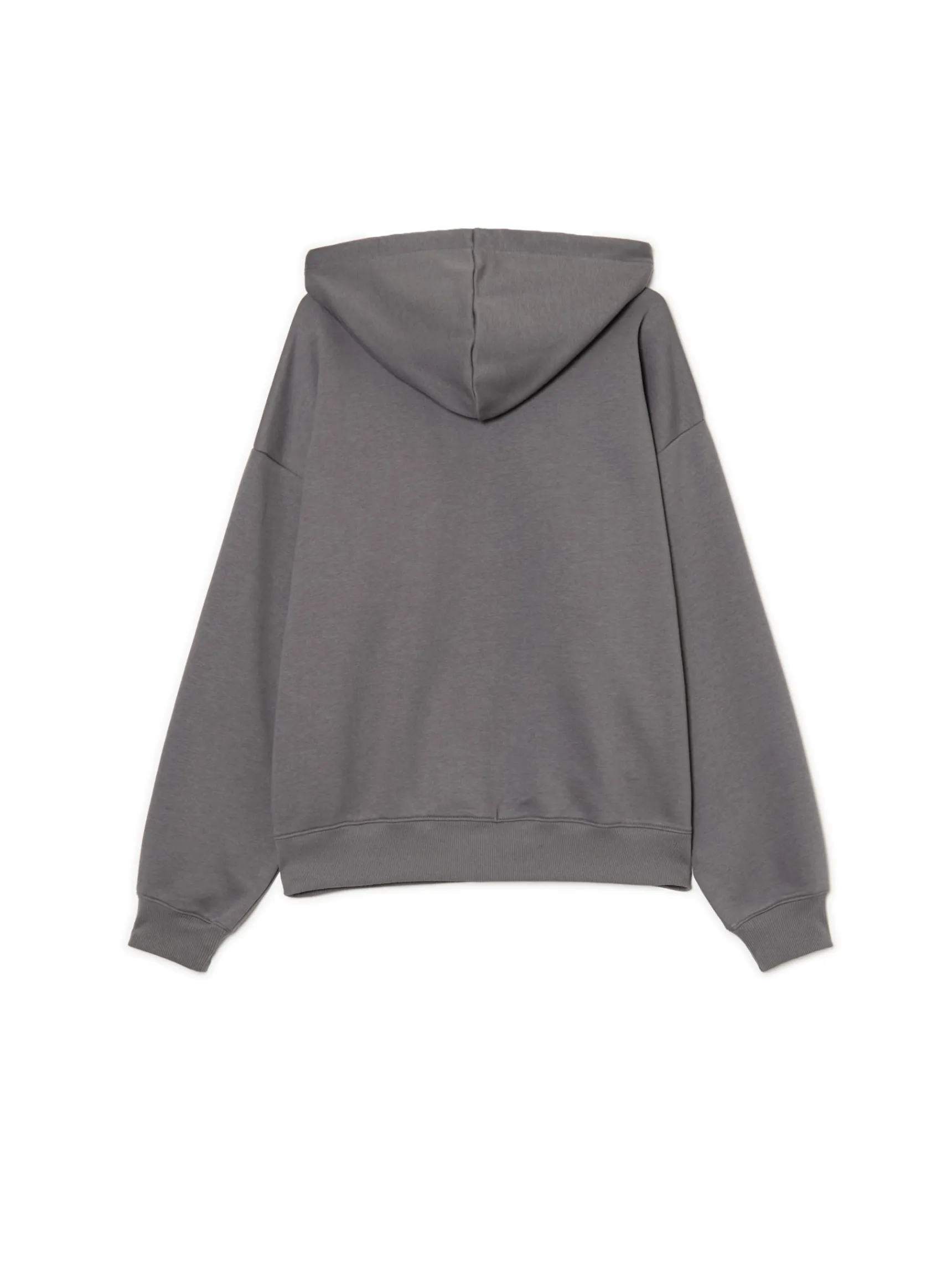Discount Cropp Bluza z kapturem i nadrukiem graffiti szary
