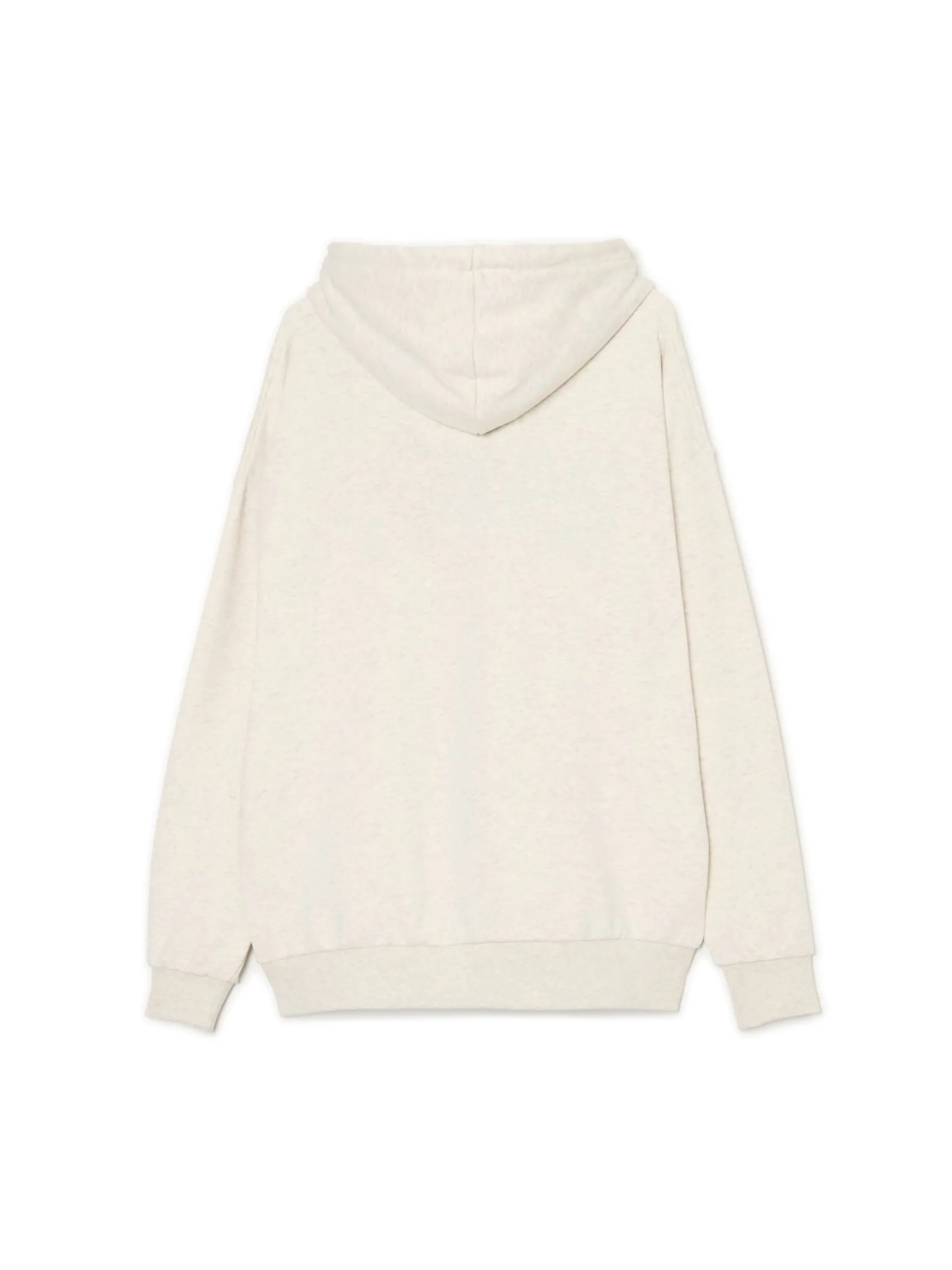 Discount Cropp Bluza z kapturem i naszywkami jasnyszary