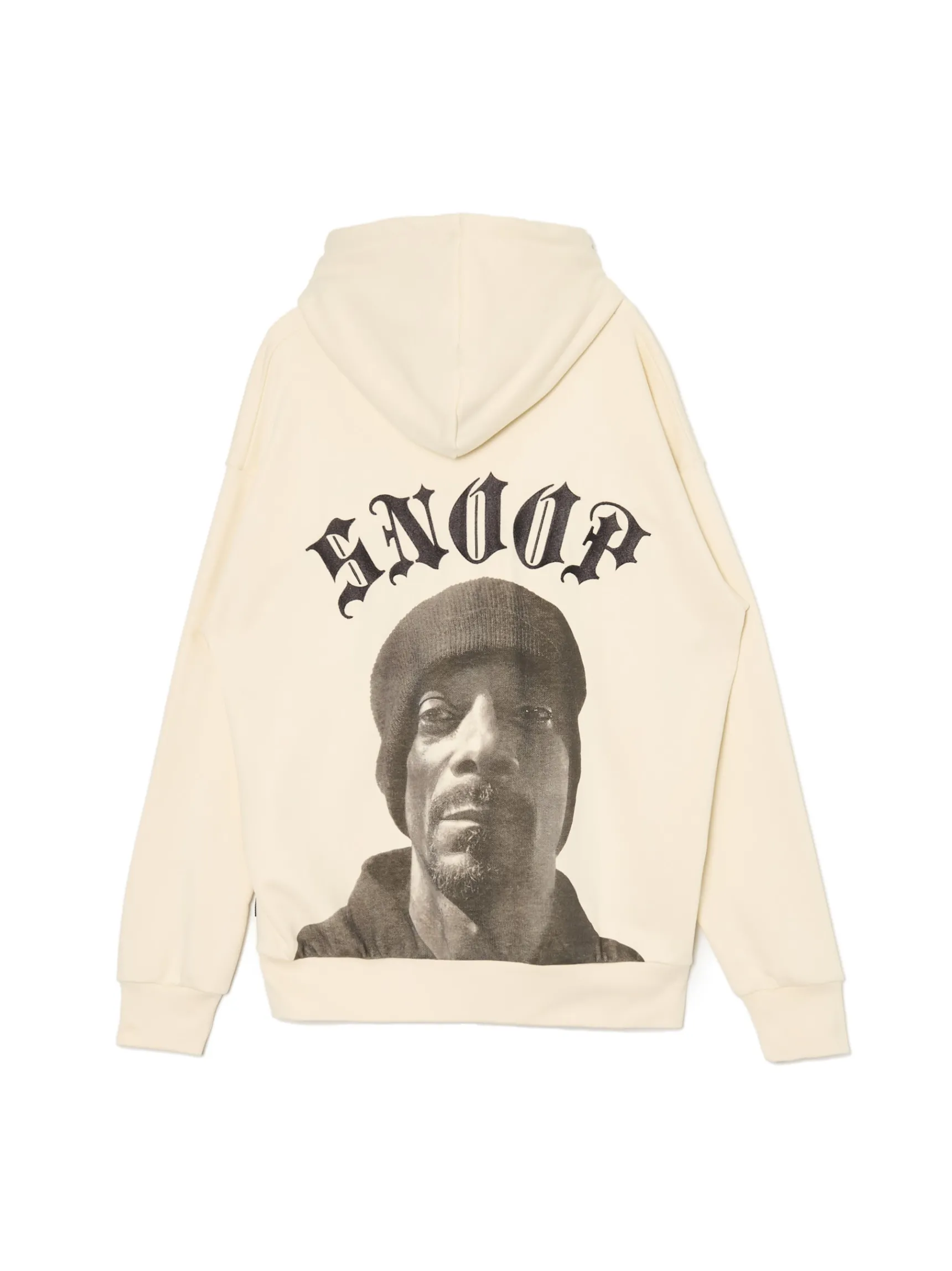 Best Cropp Bluza z kapturem Snoop Dogg kremowy
