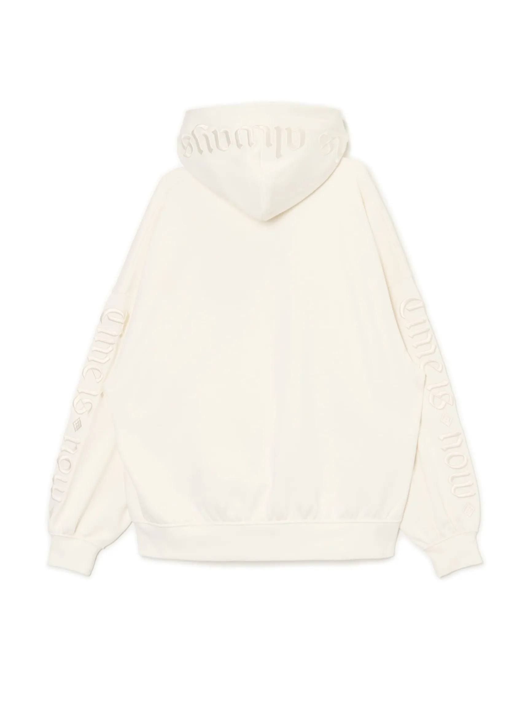New Cropp Bluza z kapturem z naszywkami kremowy