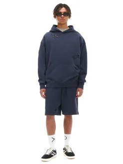 Sale Cropp Bluza z kapturem z ozdobnymi wycięciami szary