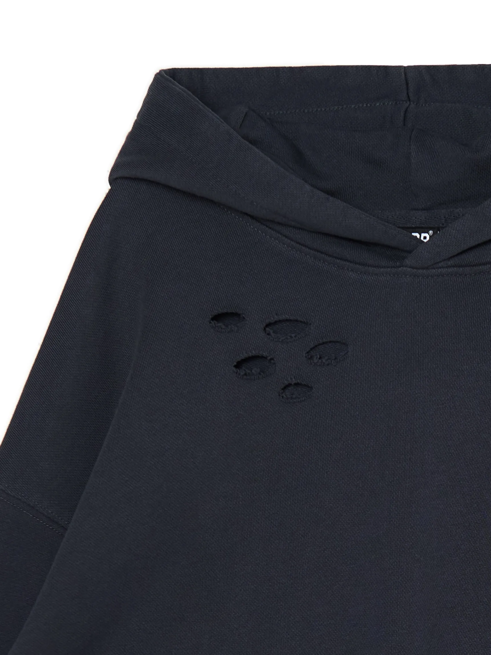 Sale Cropp Bluza z kapturem z ozdobnymi wycięciami szary