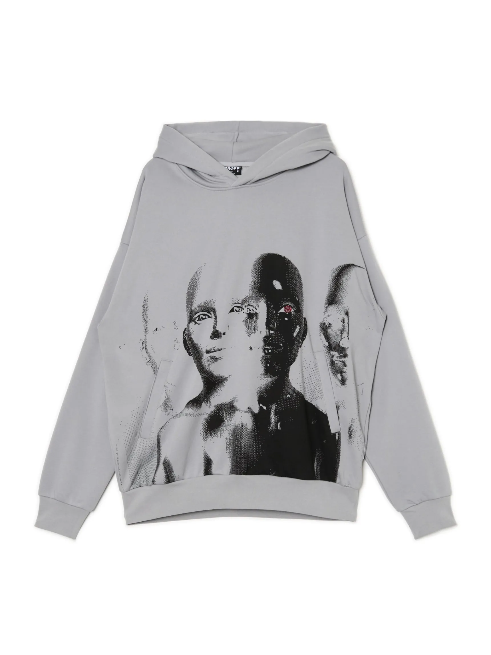 Discount Cropp Bluza z motywem AI jasnyszary