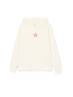 Outlet Cropp Bluza z motywem gwiazdy kremowy
