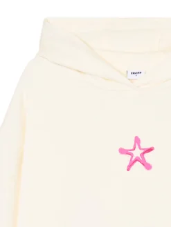 Outlet Cropp Bluza z motywem gwiazdy kremowy