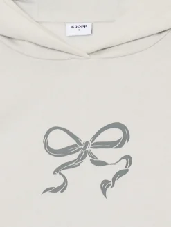 Online Cropp Bluza z motywem kokardy jasnyszary