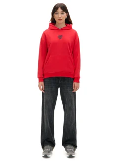 New Cropp Bluza z motywem ust czerwony
