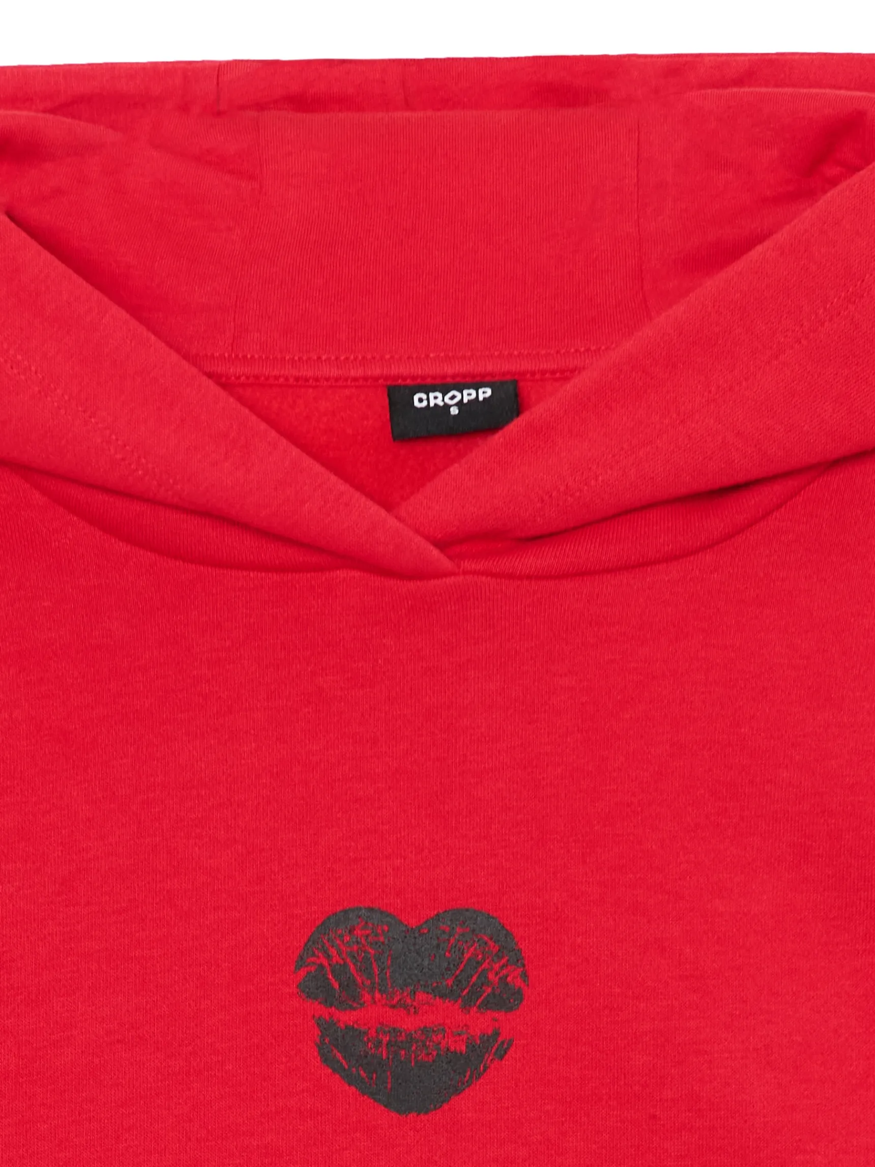 New Cropp Bluza z motywem ust czerwony