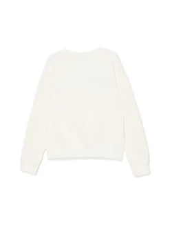 Online Cropp Bluza z nadrukiem cherry kremowy