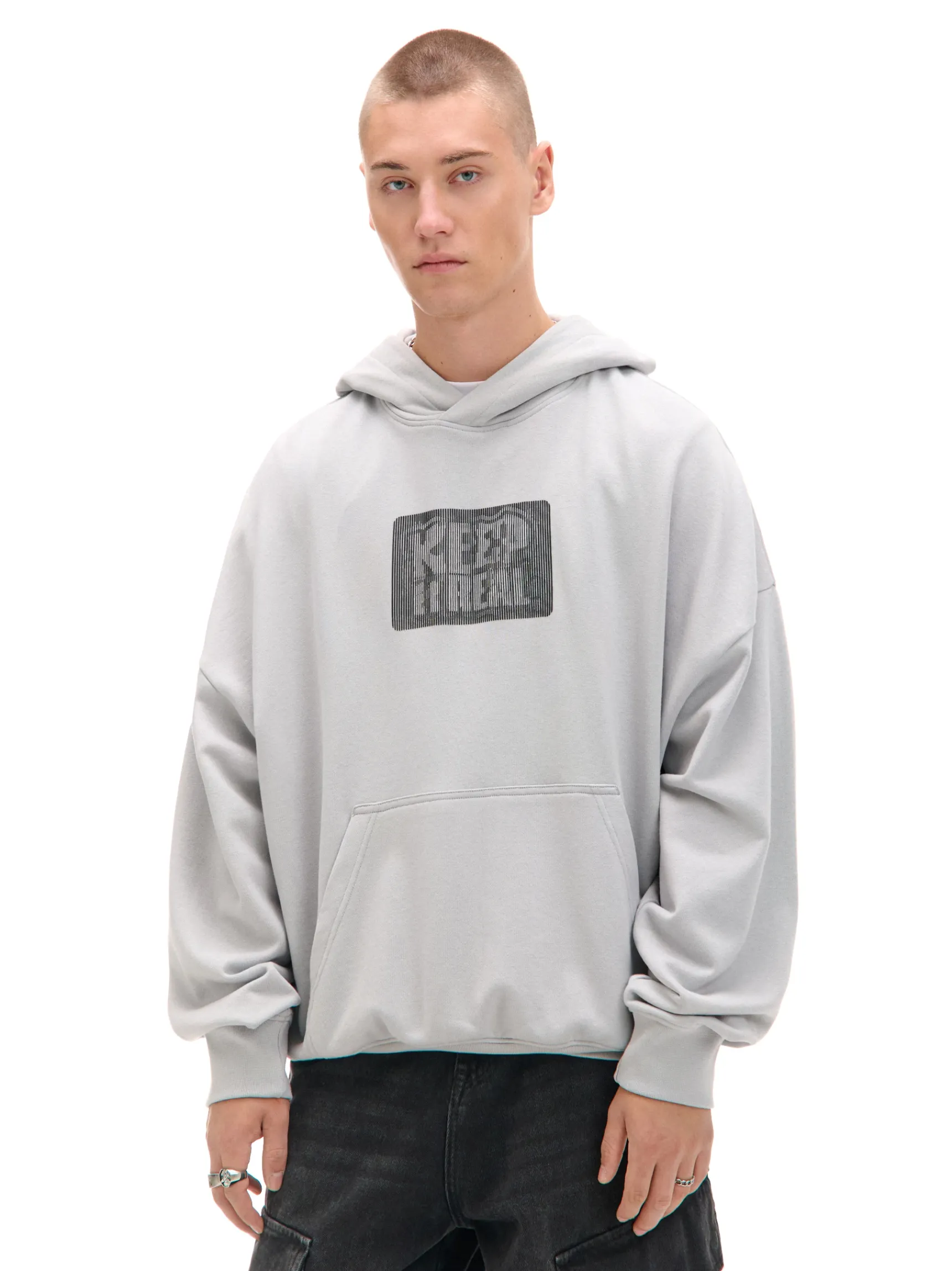 Outlet Cropp Bluza z napisem Keep It Real jasnyszary