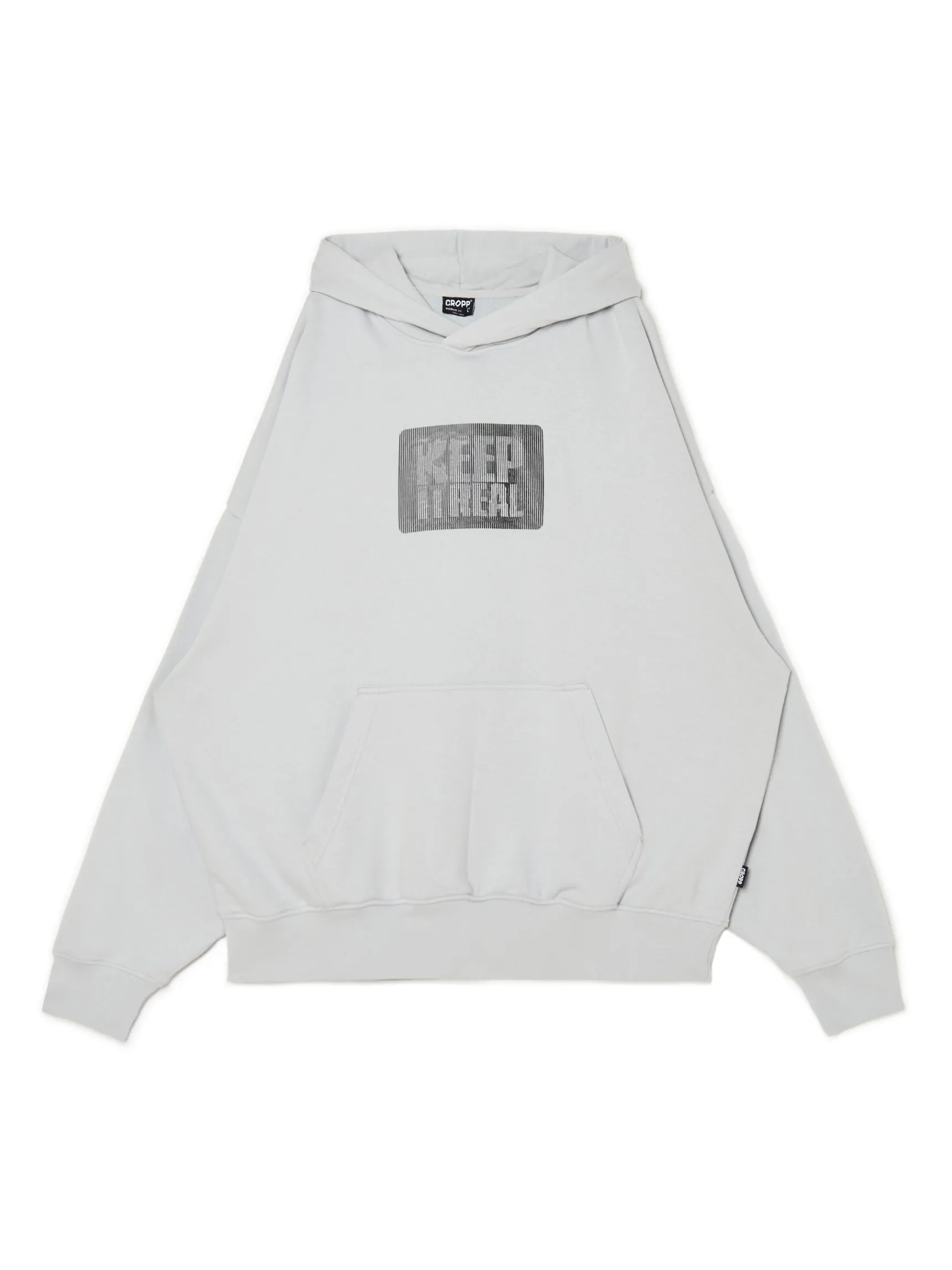 Outlet Cropp Bluza z napisem Keep It Real jasnyszary