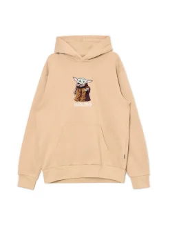 Discount Cropp Bluza z naszywką Baby Yoda beżowy