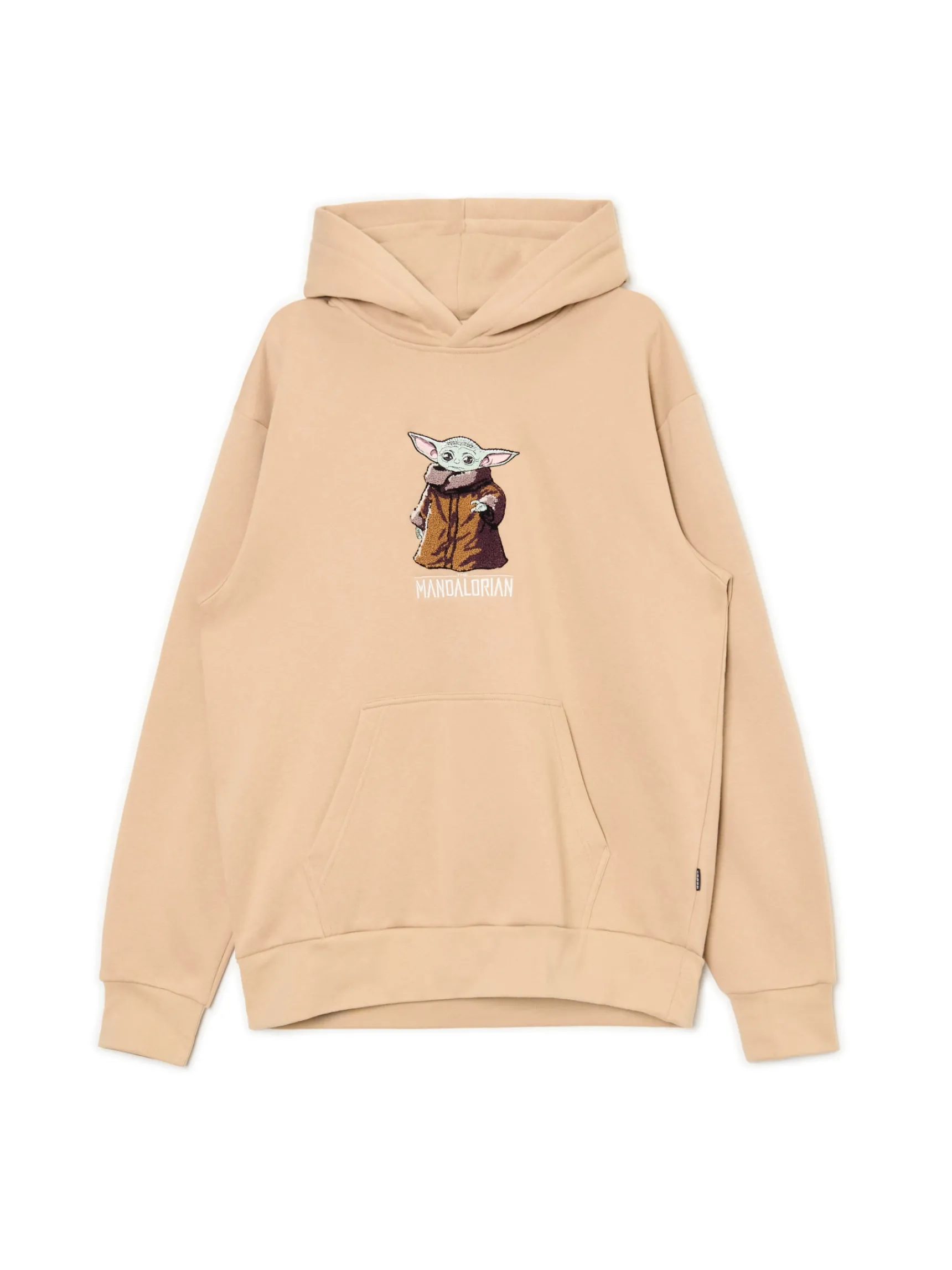 Discount Cropp Bluza z naszywką Baby Yoda beżowy
