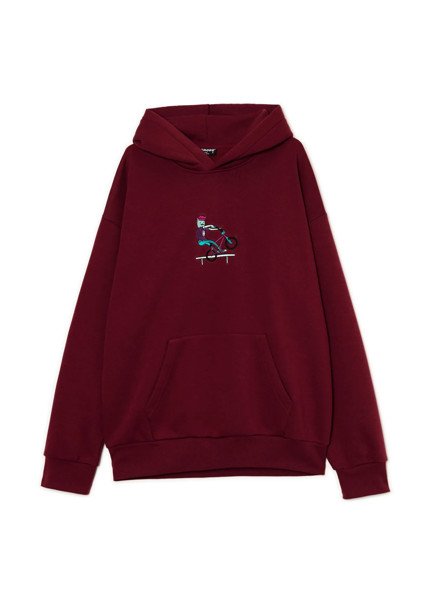 Sale Cropp Bluza ze streetową naszywką kasztanowy
