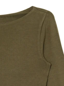 Clearance Cropp Bluzka longsleeve z wiskozą brązowy