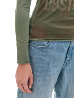 New Cropp Bluzka w stylu western wielobarwny