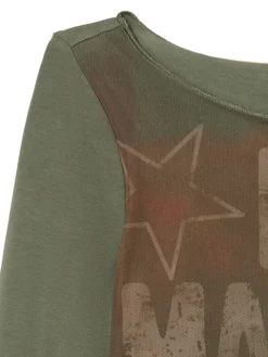 New Cropp Bluzka w stylu western wielobarwny