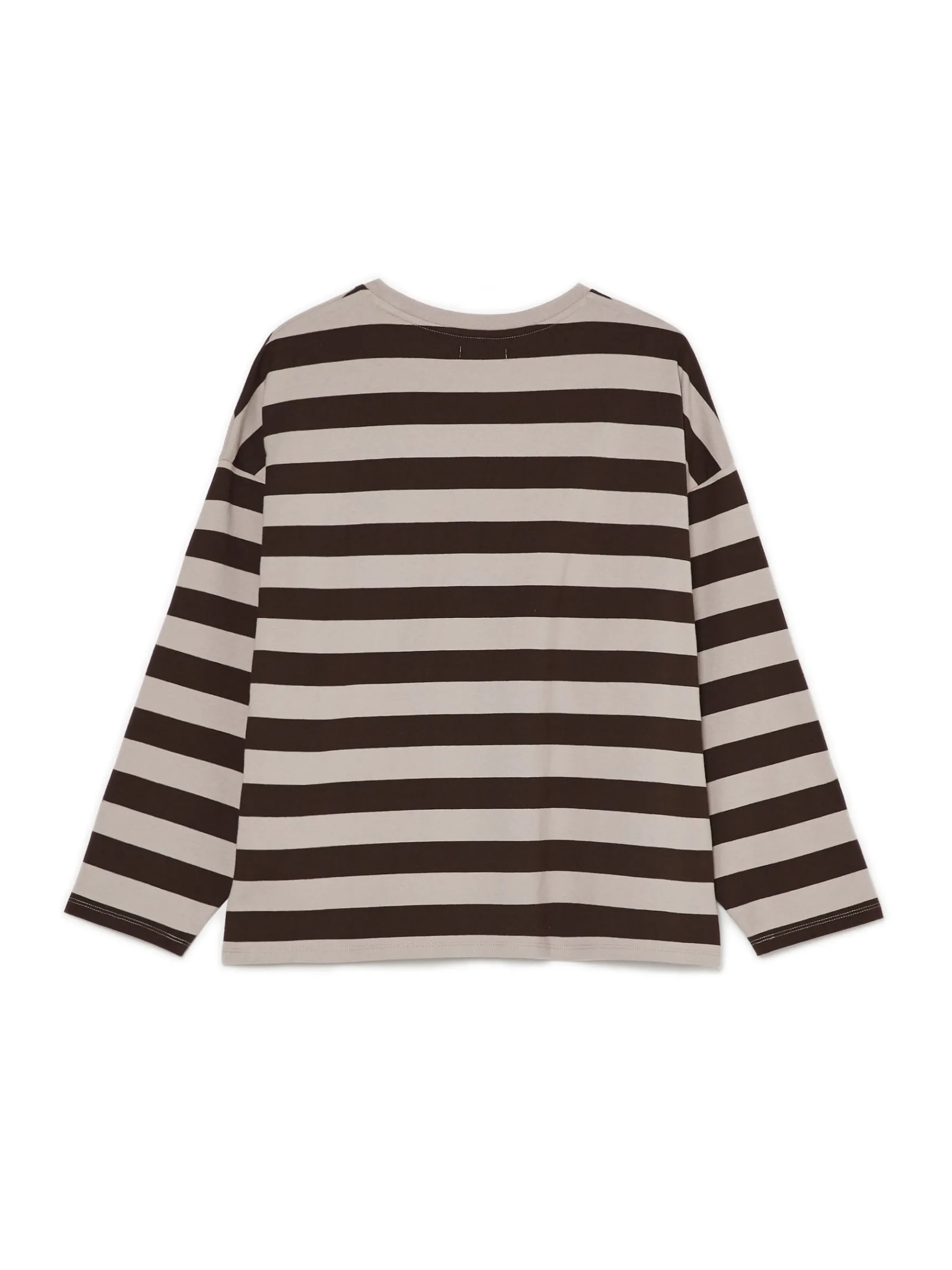 Discount Cropp Bluzka z długim rękawem w paski UNISEX szary
