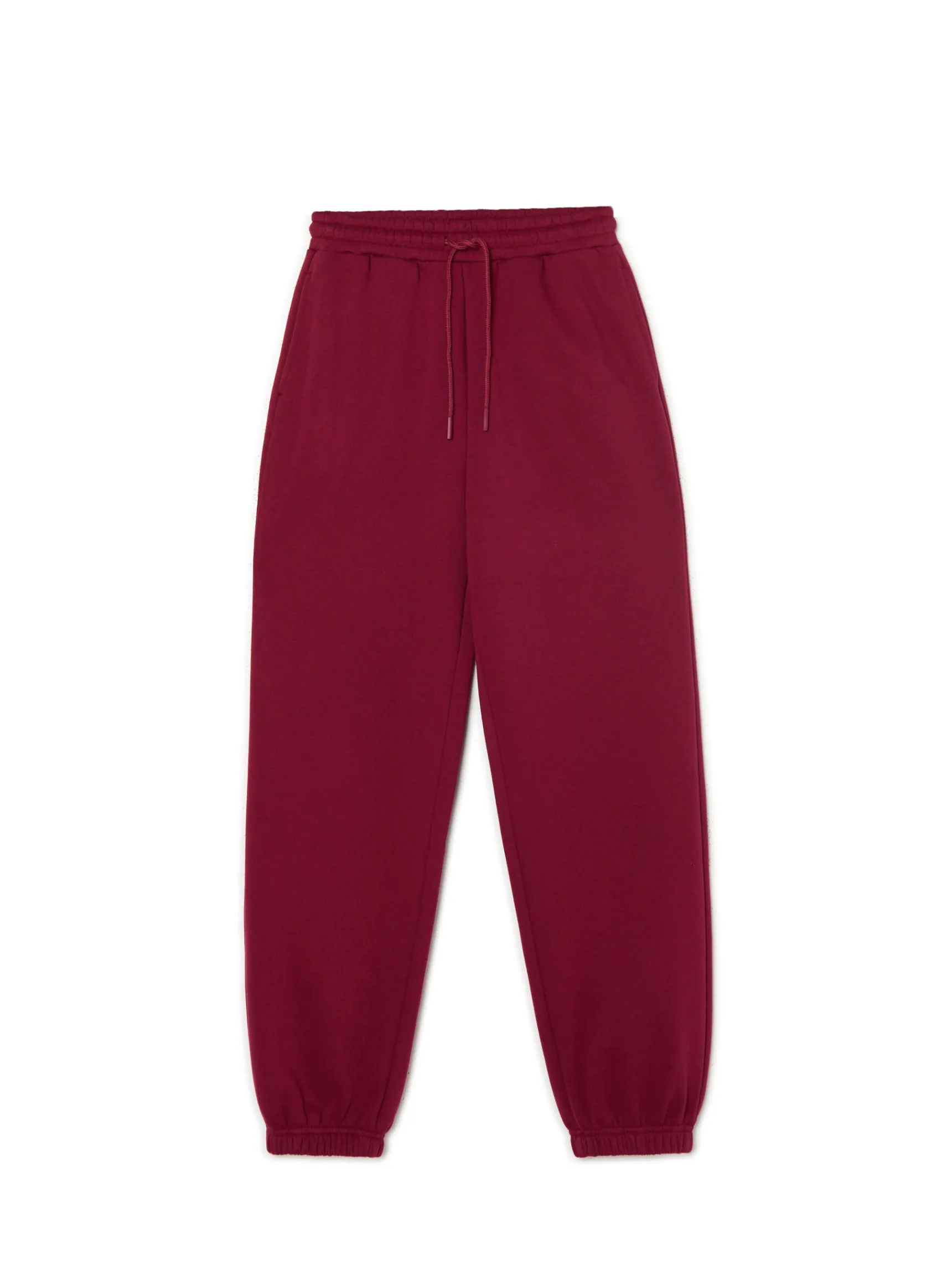 Fashion Cropp Bordowe dresowe joggery kasztanowy