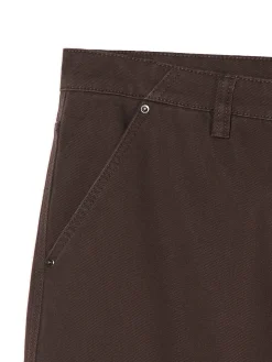 New Cropp Brązowe spodnie wide leg brązowy