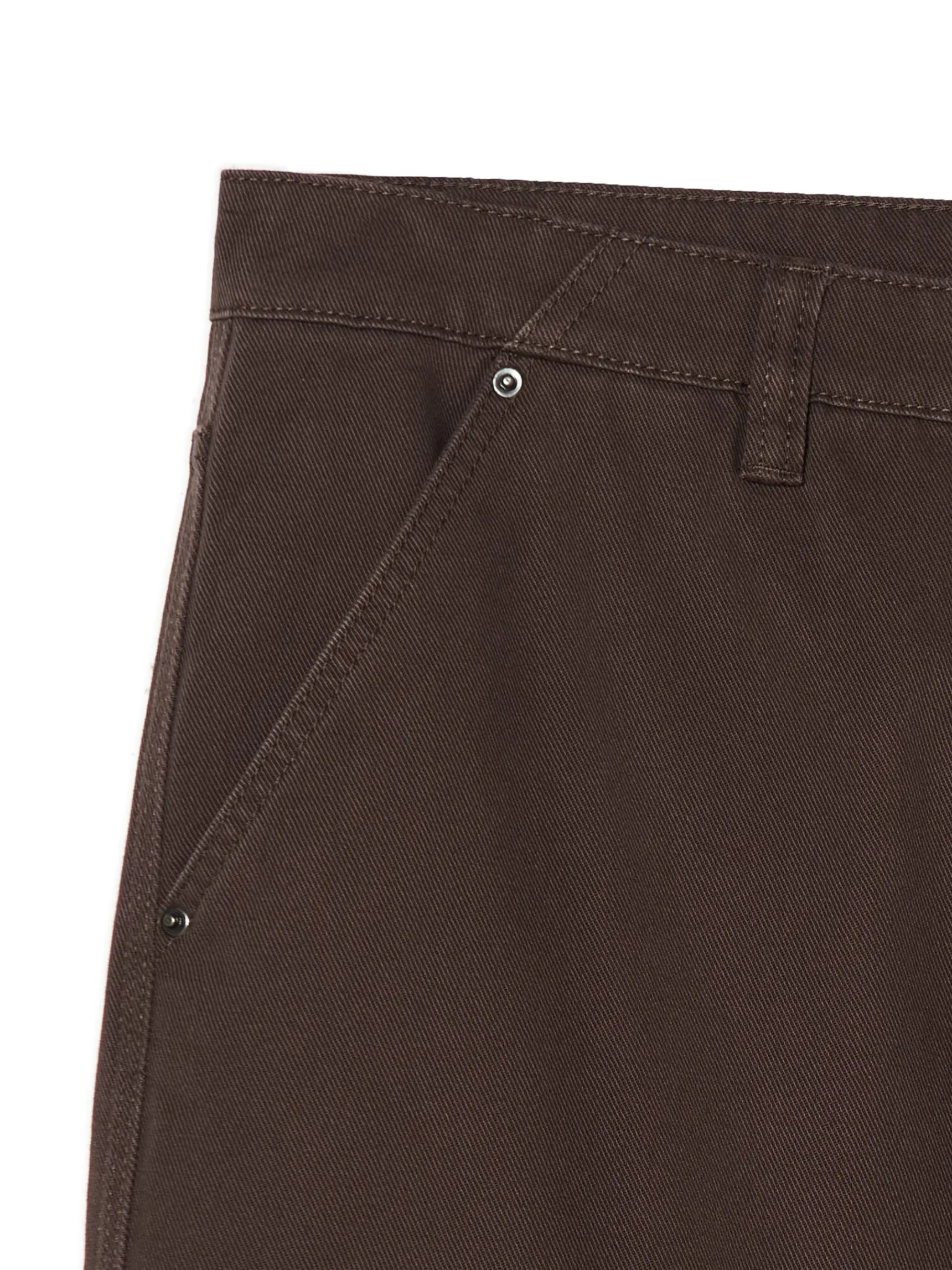 New Cropp Brązowe spodnie wide leg brązowy