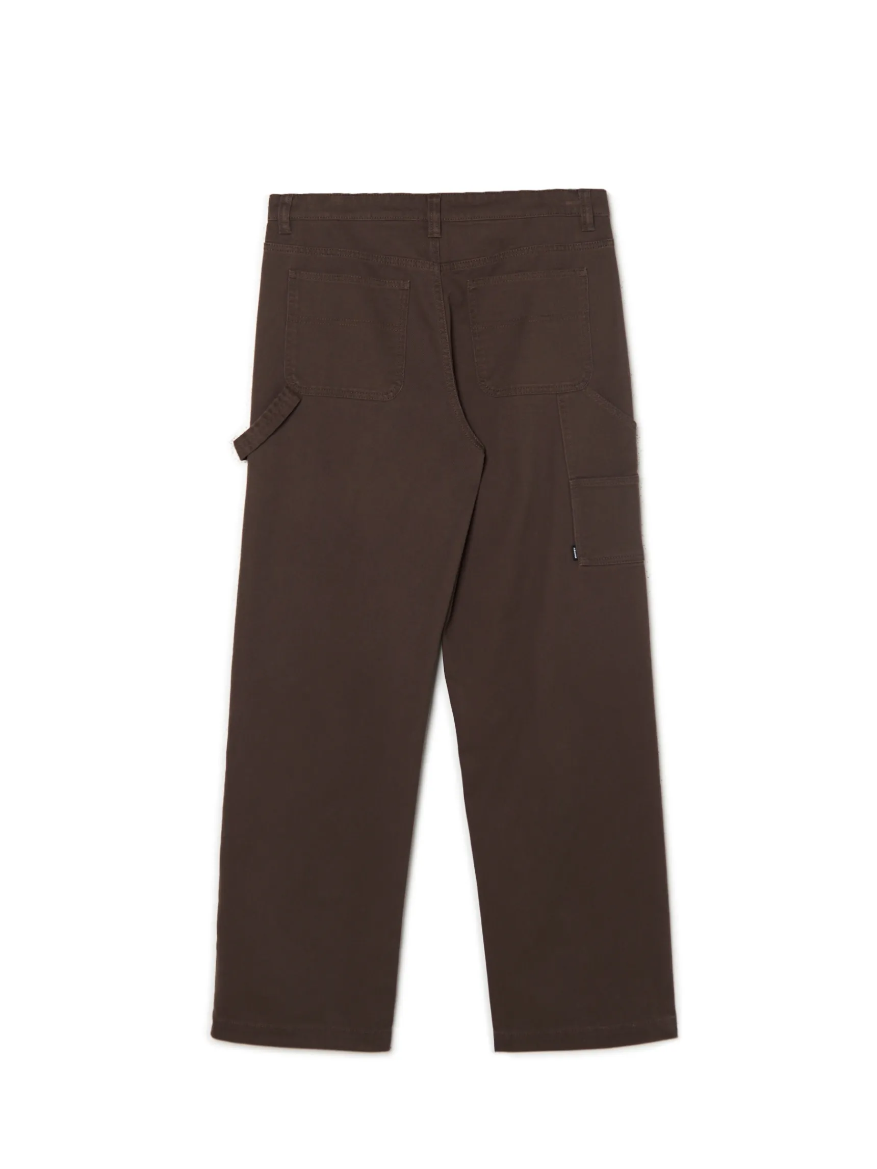 New Cropp Brązowe spodnie wide leg brązowy