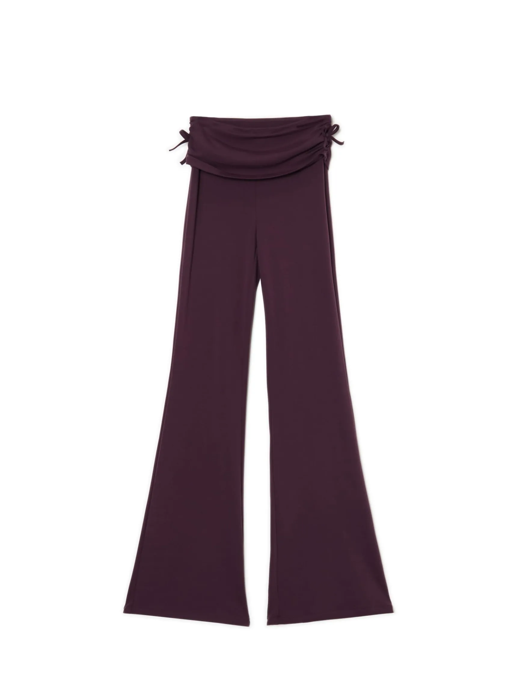 Fashion Cropp Burgundowe dresy z ozdobną zakładką fioletowy