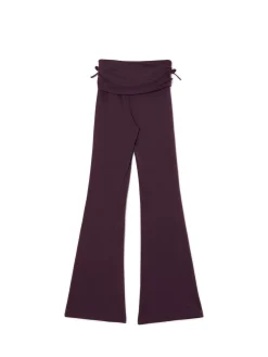 Fashion Cropp Burgundowe dresy z ozdobną zakładką fioletowy
