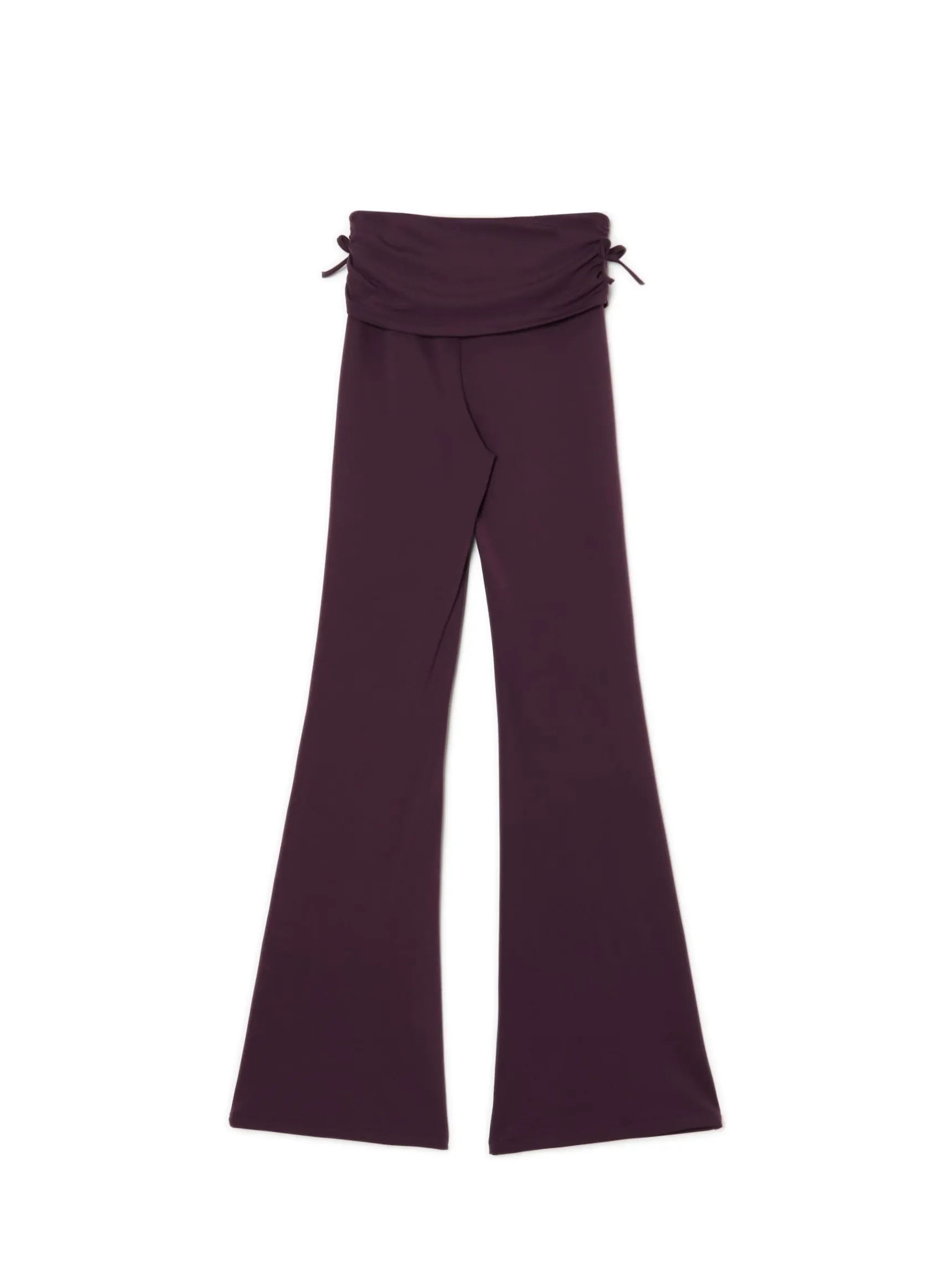 Fashion Cropp Burgundowe dresy z ozdobną zakładką fioletowy