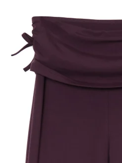 Fashion Cropp Burgundowe dresy z ozdobną zakładką fioletowy