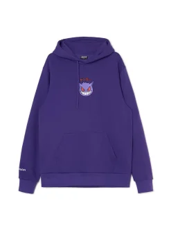 Best Cropp Ciemnofioletowa bluza z kapturem Pokémon purpurowy