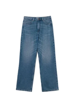 Fashion Cropp Ciemnoniebieskie jeansy baggy granatowy