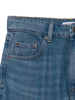 Fashion Cropp Ciemnoniebieskie jeansy baggy granatowy