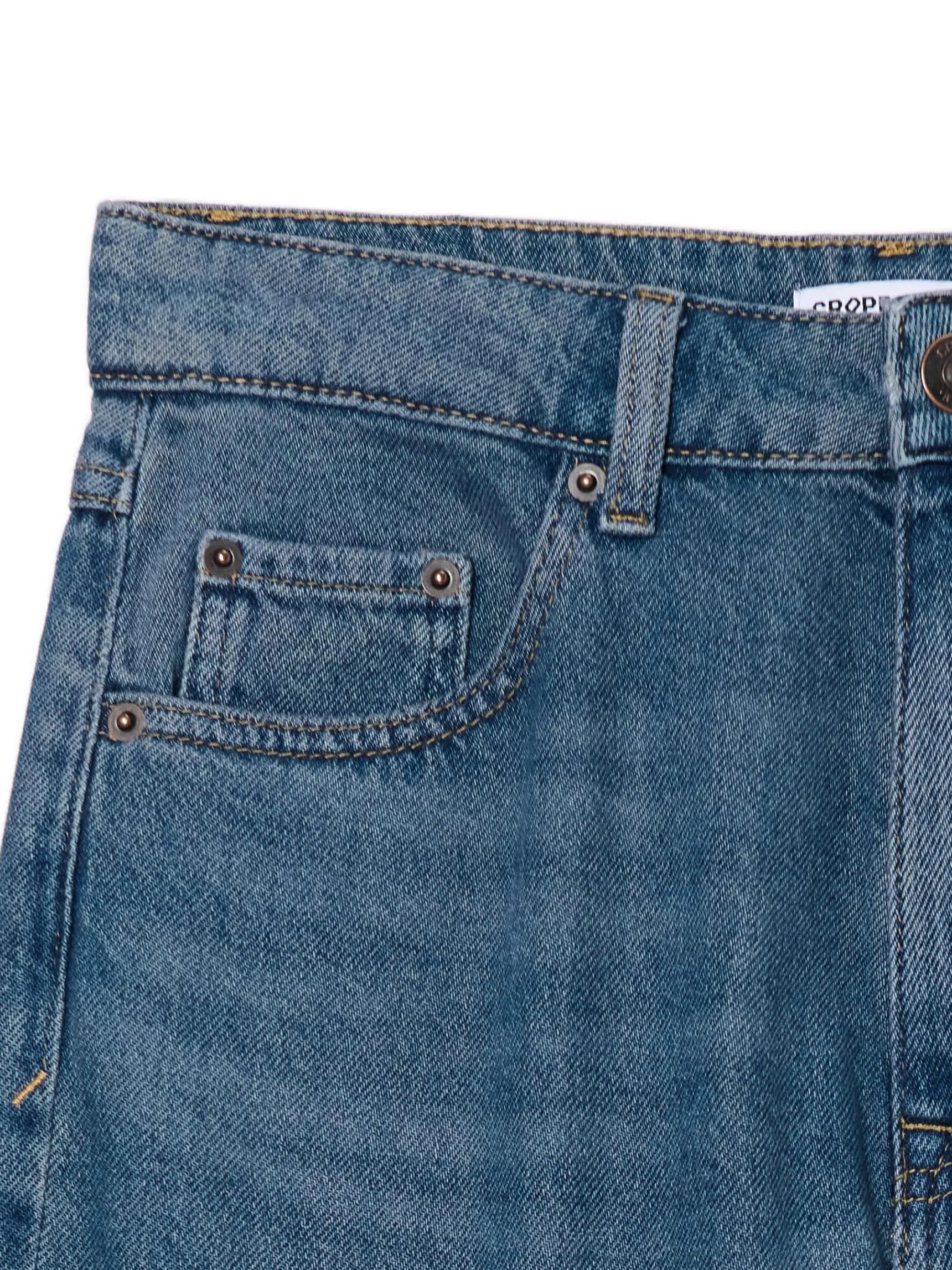 Fashion Cropp Ciemnoniebieskie jeansy baggy granatowy