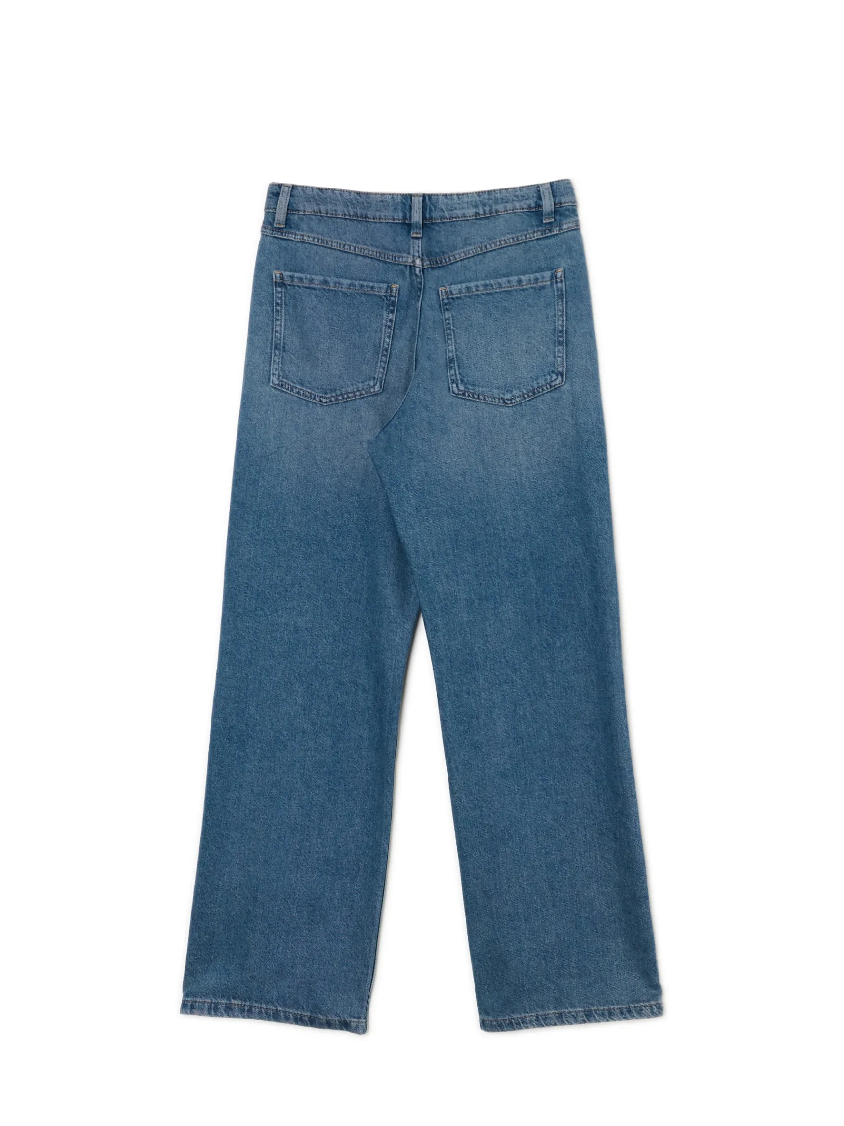 Fashion Cropp Ciemnoniebieskie jeansy baggy granatowy